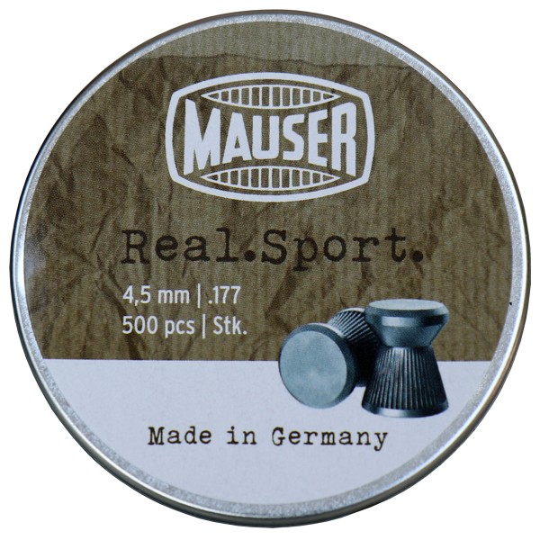 Mauser Real Sport 500 pcs. Diabolos flat head serrated 4,5 mm